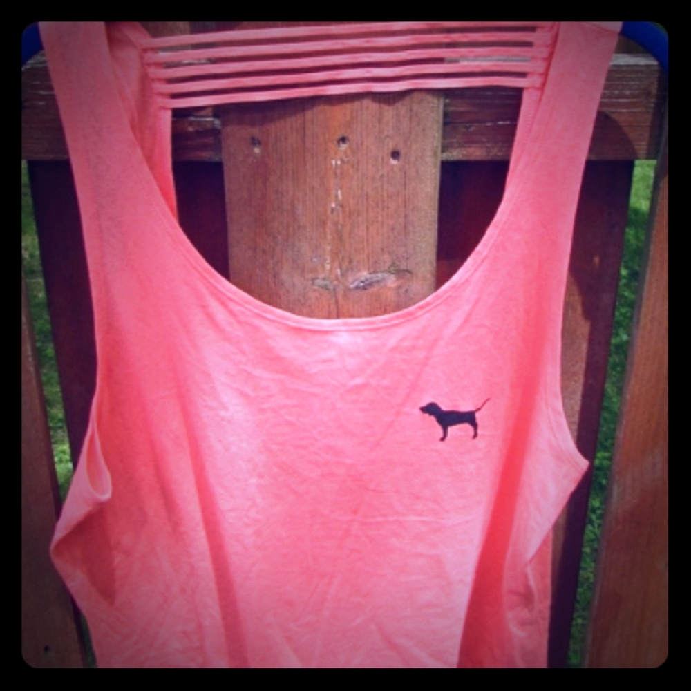Vs pink mini strap back tank